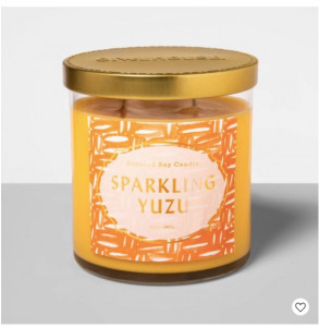 sparkling yuzu target candle orange