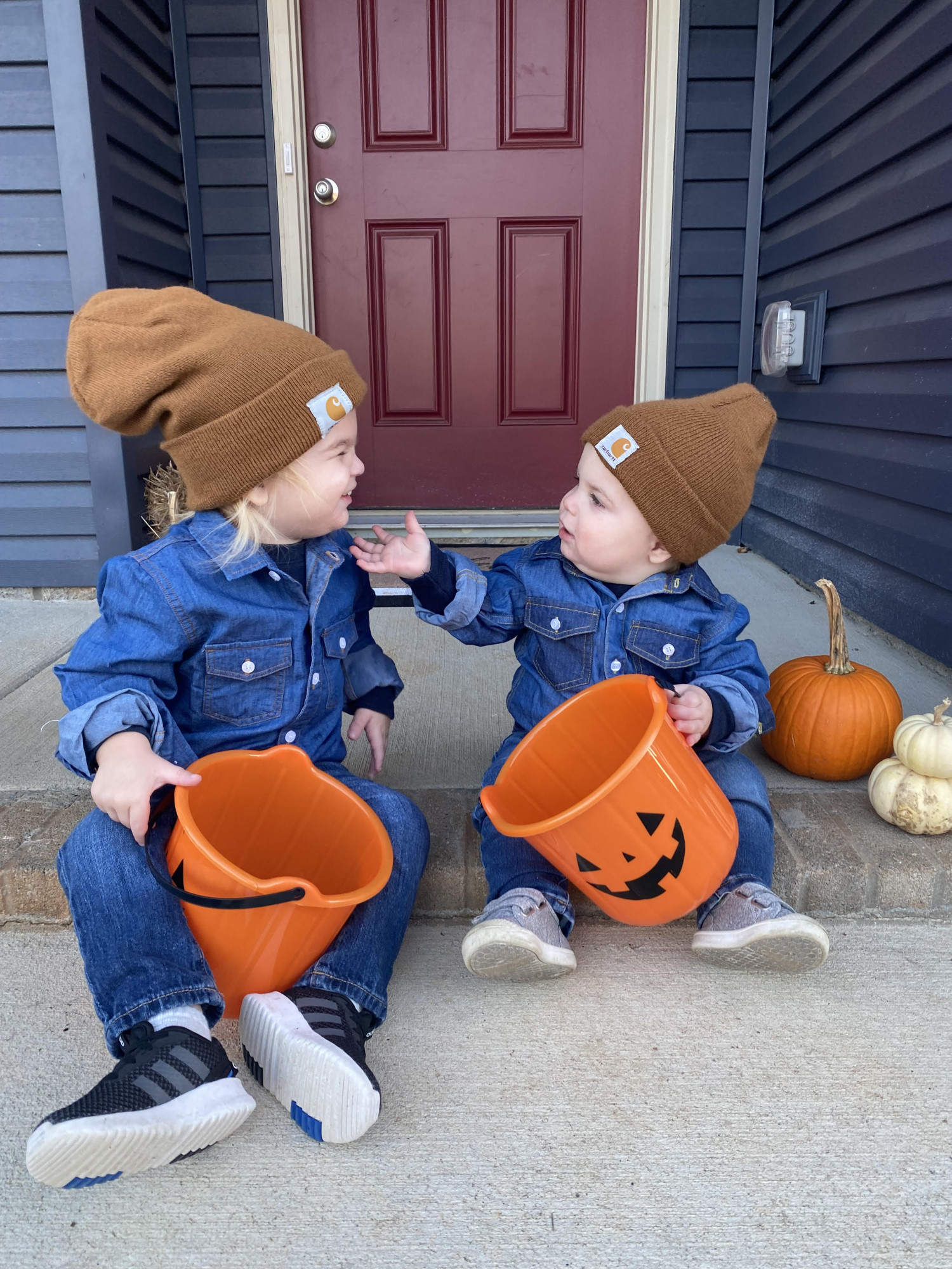 two young boys brothers 